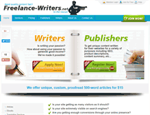 Tablet Screenshot of freelance-writers.net